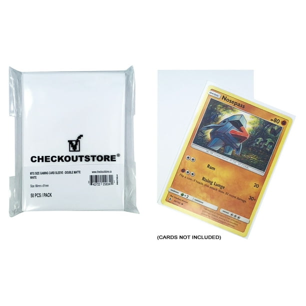 50 66 x 91 mm CheckOutStore Protective Sleeves for Trading Cards Double Matte Red 50 66 x 91 mm CheckOutStore Protective Sleeves for Trading Cards Double Matte Red